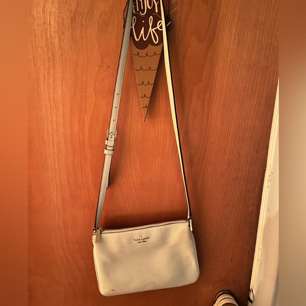 Spring find! Kate Spade sky blue crossbody purse